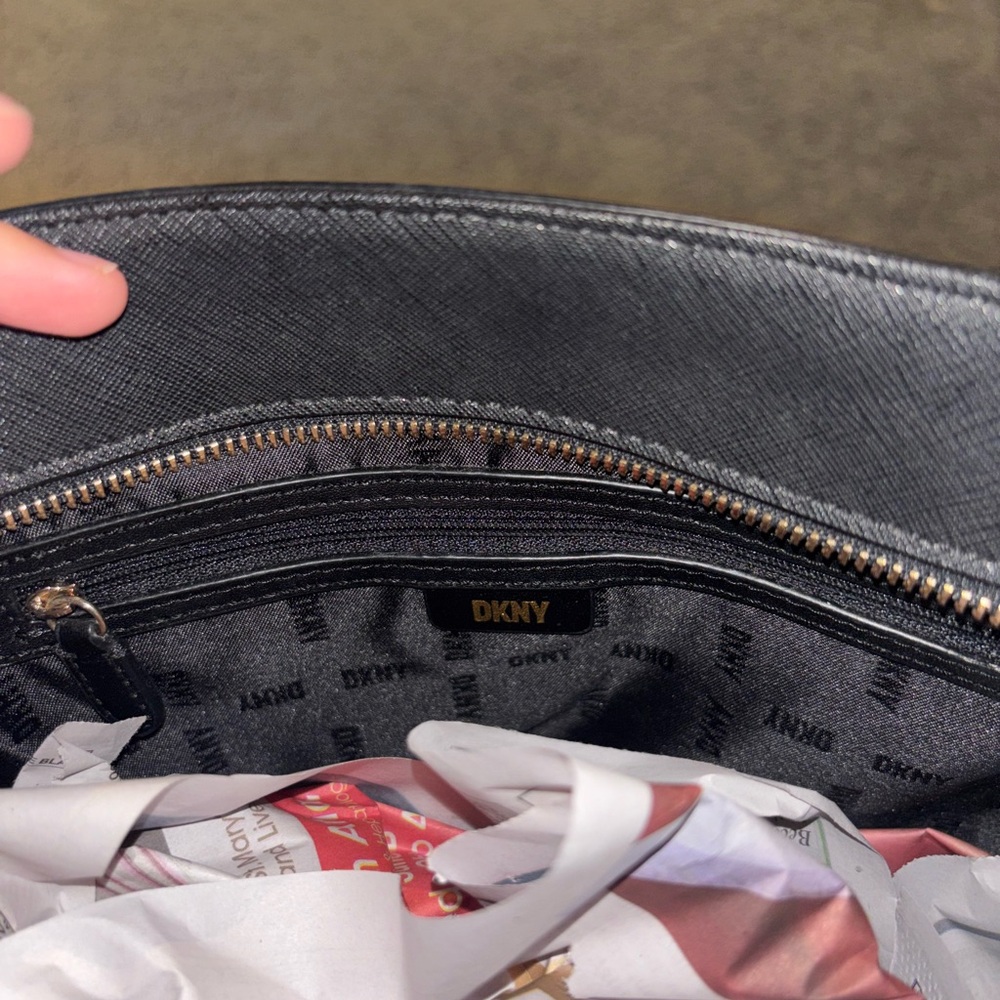 DKNY Black Monogram Tote - Picture 7 of 10